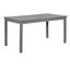 Gray Wash Acacia Wood Outdoor Dining Table with Slatted Surface