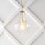 Watts 10.5" Gold and Clear Glass LED Pendant Light