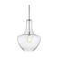 Watts 13.25" Chrome/Clear LED Pendant with Adjustable Height