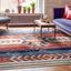 Crimson Southwestern Medallion 8' x 10' Synthetic Area Rug