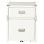 Wellington White 2-Drawer Campaign Style File Cabinet