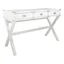 Classic Wellington 24" White Wood Desk with USB Drawer