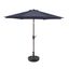 Navy Blue 9 Ft Steel Outdoor Patio Umbrella with UV Protection