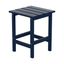 Navy Blue Square HDPE Outdoor Side Table