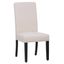 Sophisticated Beige Linen Upholstered Parsons Side Chair