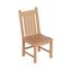 Teak Armless Outdoor Patio Dining Chair