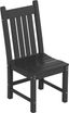 Gray HDPE Armless Outdoor Dining Chair