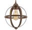 Stella Mira Barnwood Finish Vintage Globe Mini Pendant Light, Oil-Rubbed Bronze