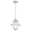 Stella Mira Brushed Nickel 9" Vintage-Industrial Mini Pendant