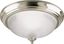 Brushed Nickel Frosted Glass Flush Mount Ceiling Light