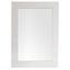 Bright White Transitional Rectangular Wood Framed Mirror 40"x29"