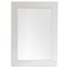 Bright White Transitional Rectangular Wood Framed Mirror 40"x29"