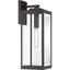 Westover Rectangular Bronze Outdoor Lantern with Clear Glass