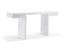 Delaney High Gloss White Mirrored Console with Storage