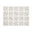 Gray and White Geometric Pattern Canvas Art, 18 x 24