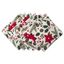 Rustic Christmas Floral Cotton Napkin Set, 20x20, Multicolor