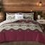 Full Red Southwestern Down Alternative Microfiber Comforter Set