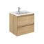 Ambra 24" Nordic Oak Wall-Mounted Modern Vanity with Ceramic Sink