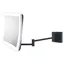 Matte Black LED Swing Arm Bathroom Mirror