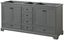 Deborah 71" Dark Gray Double Freestanding Wood Vanity Cabinet