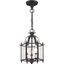 Livingston Bronze Mini Pendant/Ceiling Mount with Clear Beveled Glass