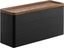 Black and Medium Wood Stacking Jewelry Box with Tray