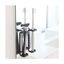 Black Steel Suction Cup Toothbrush Holder