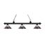 Matte Black and Nickel 32" LED Drum Pendant Light