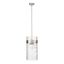 Fontaine Transitional Brushed Nickel 4-Light Indoor/Outdoor Pendant