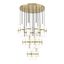 Willow Brushed Nickel 6-Light Chandelier with Clear and Matte Opal Glass