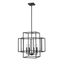 Titania 22" Matte Black Contemporary Indoor/Outdoor Pendant