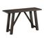 Rustic Gray 40" Trestle Base Counter Height Wooden Bench