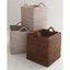 Brown Seagrass Square Storage Basket with Handles