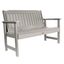 Harbor Gray 4-Foot Eco-Friendly Synthetic Wood Garden Bench