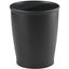 Black Plastic Traditional Bathroom Wastebasket for Kids