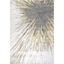 Abstract Gold Firework 8' x 10' Easy-Care Synthetic Area Rug