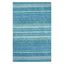 Zoomy 8' x 10' Blue Stripe Tufted Shag Rug