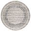 Classic Ivory Diamond Braided 5' Round Synthetic Rug