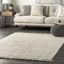 Handcrafted Bleach White Chunky Jute 8' x 10' Area Rug