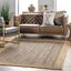 Handmade Gray Jute Rectangular Reversible Area Rug 5x8