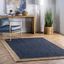 Eleonora Hand-Woven Jute Rectangular Rug, 8' x 10', Blue