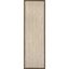 Casual Farmhouse Seagrass 2'6" x 8' Area Rug, Easy Care Brown