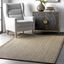 Coastal Farmhouse Seagrass 9' x 12' Area Rug, Easy Care Brown