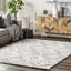 Iola Contemporary White Shag Area Rug, 9' x 12', Easy Care Synthetic