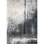 Reversible Abstract Gray Synthetic 4' x 6' Easy Care Rug