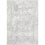 Odell Vintage Ivory Distressed Floral Rectangular Rug, 6'7" x 9'