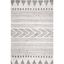 Henna Tribal Bands Easy-Care Synthetic Area Rug, 4' x 6', Gray