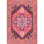 Reversible Pink Synthetic Medallion 8' x 10' Area Rug