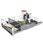 Gray Heavy-Gauge Steel Pull-Out Kitchen Cabinet Organizer