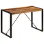 Reclaimed Sheesham Wood Industrial Dining Table with Steel Legs